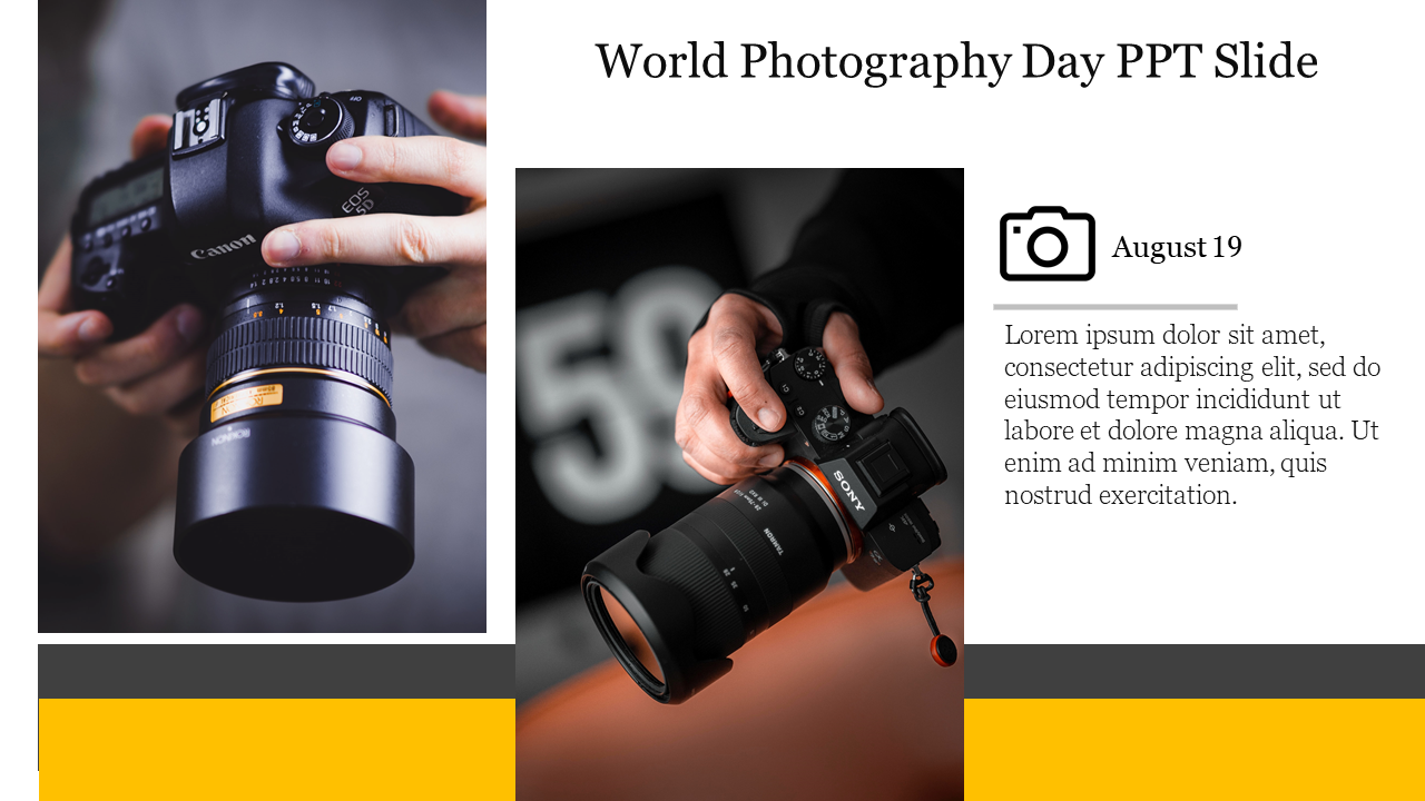 World Photography Day PPT Slide Presentation Template